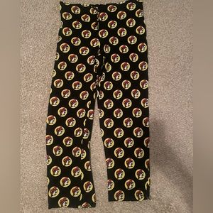 Bucees Pajama Pants, size medium, black with logo